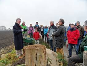 bomen planten bij veld en beek